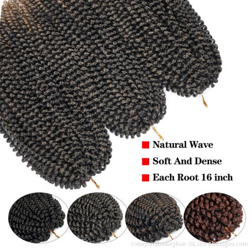 Long spring twist wholesale Beyond beauty spring braids ombre curly pre twisted colored fluffed Spring Twist Hair